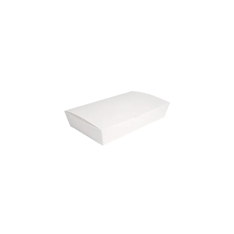 BOÎTES REPAS COUVERCLES THEPACK 1700 ML 27,5x16,5x5 CM BLANC CARTON NANO-MICRO + ALUMINIUM (240 UNITÉ)
